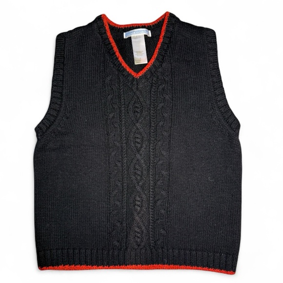 Janie and Jack Other - Janie and Jack Navy and Red Knit Sweater Vest | size 4 | EUC